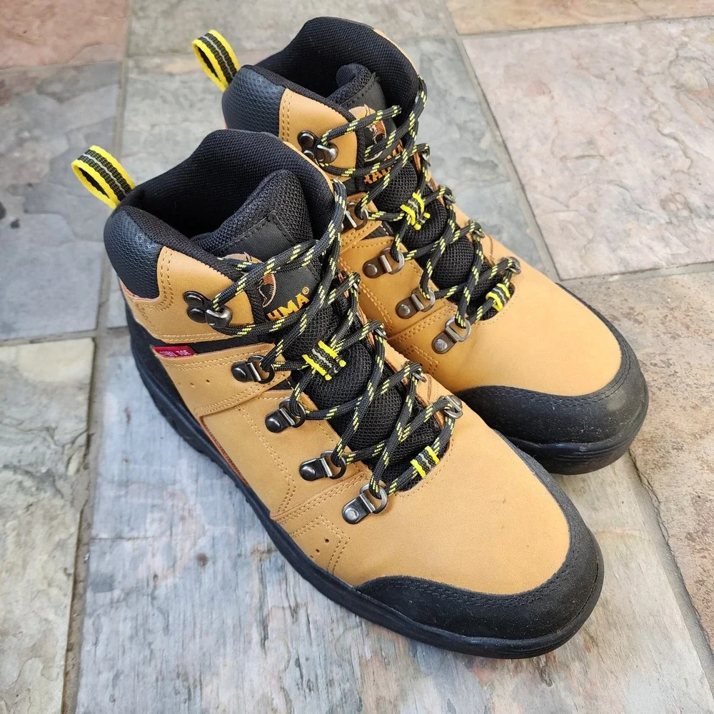 BRAHMA STEEL TOE BOOTS - Mens Sz: 8.5 - Hiking Workwear Construction Safety